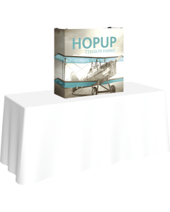 Hopup 2.5ft Straight Tabletop Tension Fabric Display