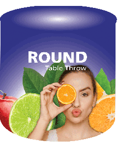 Round Premium Dye Sub Table Throw