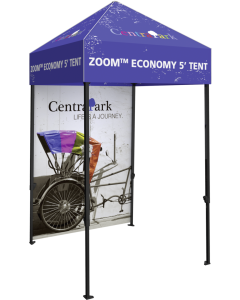 Zoom Economy 5' Popup Tent Full Wall