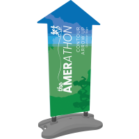 Contour Outdoor Sign Arrow Up - Water Base