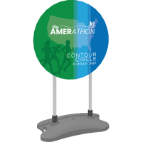 Contour Outdoor Sign Circle - Water Base