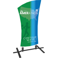 Contour Outdoor Sign Wave 1 - Plate Base