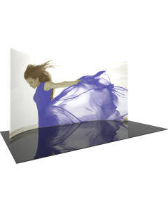Formulate Master 20ft Horizontal Curve 10ft Tall Fabric Backwall