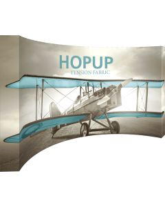 Hopup 15ft Curved Full Height Tension Fabric Display