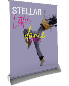 Stellar Letter Tabletop Retractable Banner Stand